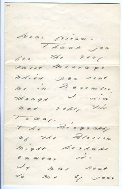 Thumbnail for Emily Dickinson letter to [Mary Ingersoll Cooper?] - Image 1