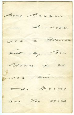 Thumbnail for Emily Dickinson letter to Kendall Emerson - Image 1