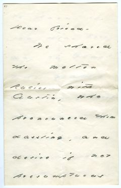 Thumbnail for Emily Dickinson letter to Ellen Mather - Image 1