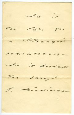 Thumbnail for Emily Dickinson letter to Ellen Mather