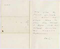Thumbnail for Emily Dickinson letter to Sarah Tuckerman