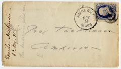 Thumbnail for Emily Dickinson envelope addressed to Mrs. Prof (Sarah) Tuckerman