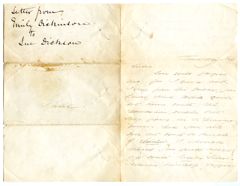 Thumbnail for Emily Dickinson letter to [Susan Phelps?] - Image 1