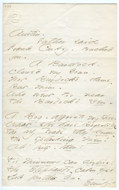Thumbnail for Emily Dickinson letter to Austin Dickinson