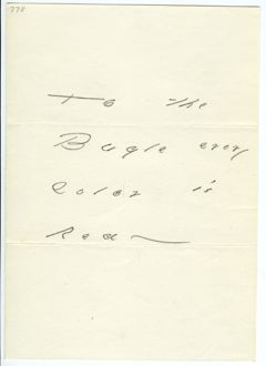 Thumbnail for Emily Dickinson letter to Mabel Loomis Todd
