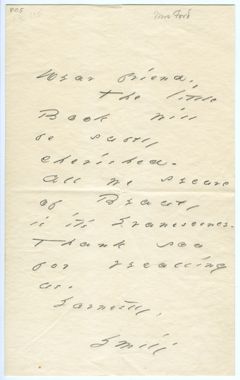Thumbnail for Emily Dickinson letter to Emily Ellsworth Fowler Ford