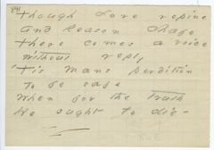 Thumbnail for Emily Dickinson transcription of Ralph Waldo Emerson's "Sacrifice" - Image 1