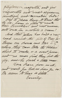 Thumbnail for Partial transcription of Emily Dickinson letter