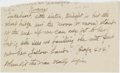 Thumbnail for Transcription of extract of Emily Dickinson letter