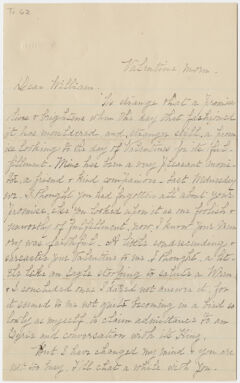Thumbnail for Transcription of Emily Dickinson letter to William Cowper Dickinson - Image 1