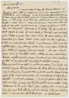 Thumbnail for Transcription of Emily Dickinson letter to James D. Clark