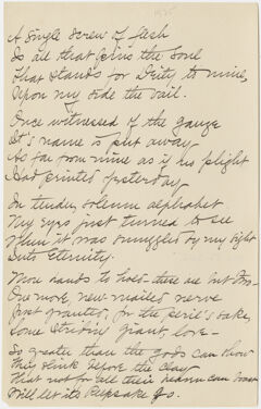 Thumbnail for Transcription of Emily Dickinson's "A single screw of flesh" - Image 1