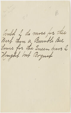 Thumbnail for Transcription of Emily Dickinson's "Could I do more for thee" - Image 1