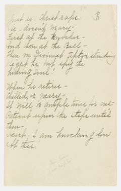 Thumbnail for Transcription of Emily Dickinson's "Just so - Christ raps" - Image 1