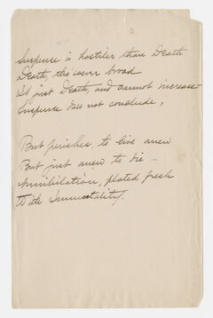 Thumbnail for Transcription of Emily Dickinson's "Suspense is hostiler than death" - Image 1