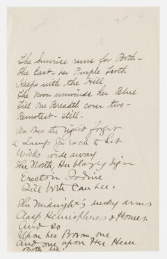 Thumbnail for Transcription of Emily Dickinson's "The sunrise runs for both" - Image 1
