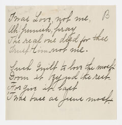 Thumbnail for Transcription of Emily Dickinson's "Twas love, not me" - Image 1
