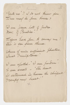 Thumbnail for Transcription of Emily Dickinson's "Unto me? I do not know you" - Image 1