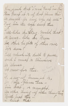 Thumbnail for Transcription of Emily Dickinson's "You said that 'I' was 'great' one day" - Image 1