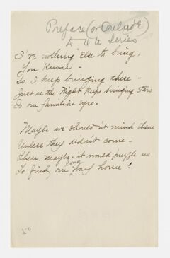 Thumbnail for Transcription of Emily Dickinson's "I've nothing else to bring, you know" - Image 1