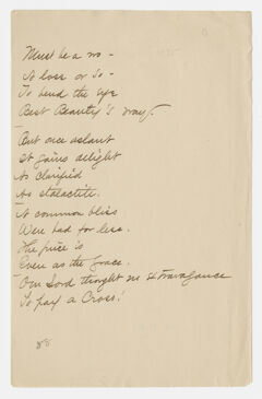 Thumbnail for Transcription of Emily Dickinson's "Must be a wo-" - Image 1