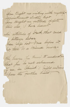 Thumbnail for Transcription of Emily Dickinson's "You taught me waiting with myself" - Image 1