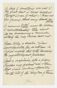 Thumbnail for Transcription of Emily Dickinson's "A loss of something ever felt I" - Image 1