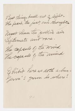 Thumbnail for Transcription of Emily Dickinson's "Best things dwell out of sight" - Image 1