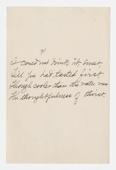 Thumbnail for Transcription of Emily Dickinson's "I could not drink it, sweet" - Image 1