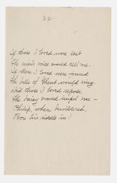 Thumbnail for Transcription of Emily Dickinson's "If those I loved were lost" - Image 1