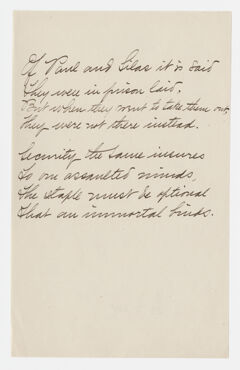 Thumbnail for Transcription of Emily Dickinson's "Of Paul and Silas it is said" - Image 1