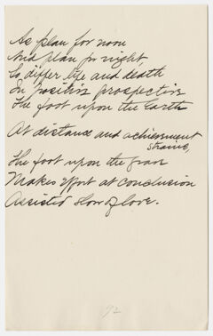Thumbnail for Transcription of Emily Dickinson's "As plan for noon" - Image 1
