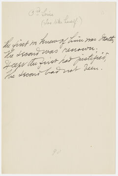 Thumbnail for Transcription of Emily Dickinson's "The first we knew of him was death" - Image 1