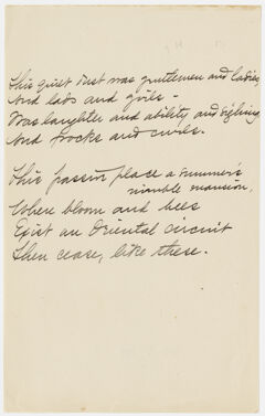 Thumbnail for Transcription of Emily Dickinson's "This quiet dust was gentlemen and ladies" - Image 1