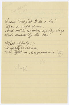 Thumbnail for Transcription of stanza "I said 'but just to be a bee'" - Image 1