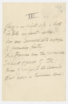 Thumbnail for Transcription of Emily Dickinson's "There is no frigate like a book" - Image 1