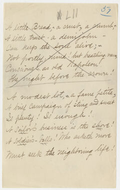 Thumbnail for Transcription of Emily Dickinson's "A modest lot, a fame petite" - Image 1