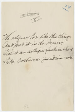 Thumbnail for Transcription of Emily Dickinson's "We outgrow love like other things" - Image 1