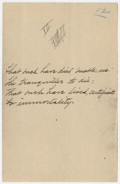 Thumbnail for Transcription of Emily Dickinson's "That such have died enables me" - Image 1