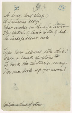 Thumbnail for Transcription of Emily Dickinson's "A long, long sleep" - Image 1