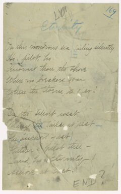 Thumbnail for Transcription of Emily Dickinson's "On this wondrous sea" - Image 1