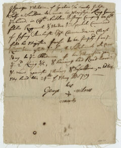 Thumbnail for Attestation paper of George Milton, 1759 May 24