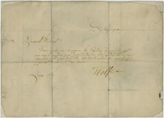 Thumbnail for General James Wolfe note to Jeffery Amherst, 1759 June