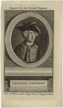 Thumbnail for Engraved portrait of General Jeffery Amherst