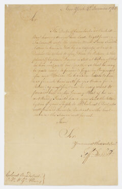 Thumbnail for Jeffery Amherst letter to Colonel John Bradstreet, 1762 December 4