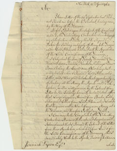 Thumbnail for Jeffery Amherst letter to Jeremiah Dyson, 1763 April 12 - Image 1