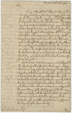 Thumbnail for Jeffery Amherst letter to Charles Jenkinson, 1763 October 13 - Image 1