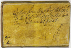 Thumbnail for Jeffery Amherst order book, 1742 October 28 to 1743 February 1 - Image 1