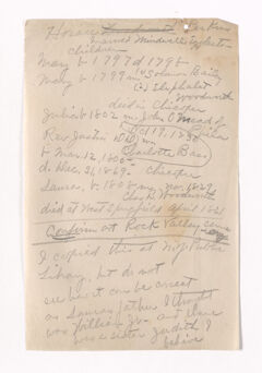 Thumbnail for Genealogical notes regarding the Perkins family