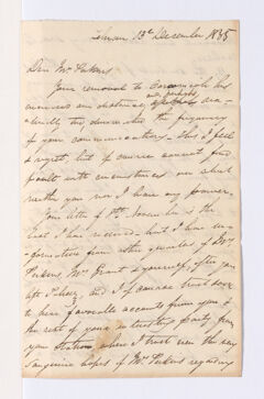Thumbnail for James Pringle Riach to Justin Perkins, 1835 December 13 - Image 1